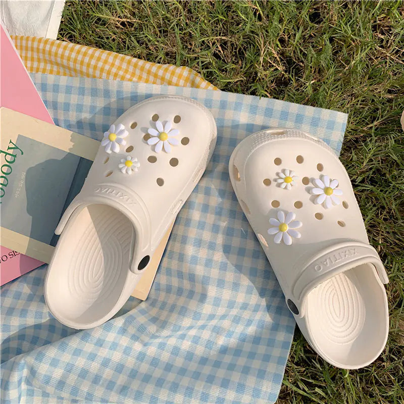 Nurse Summer Non-Slip Floral Flat Beach Slippers
