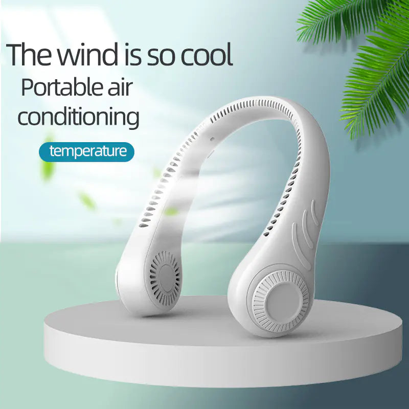 Portable USB Charging Bladeless Mini Neck Fan