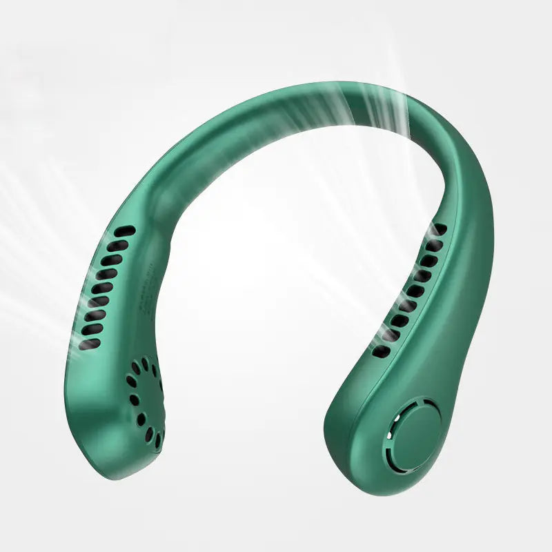 Portable Neck Hanging Mini Leafless Fan (Rechargeable)