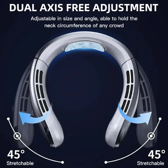 Portable Neck Fan with Digital Display