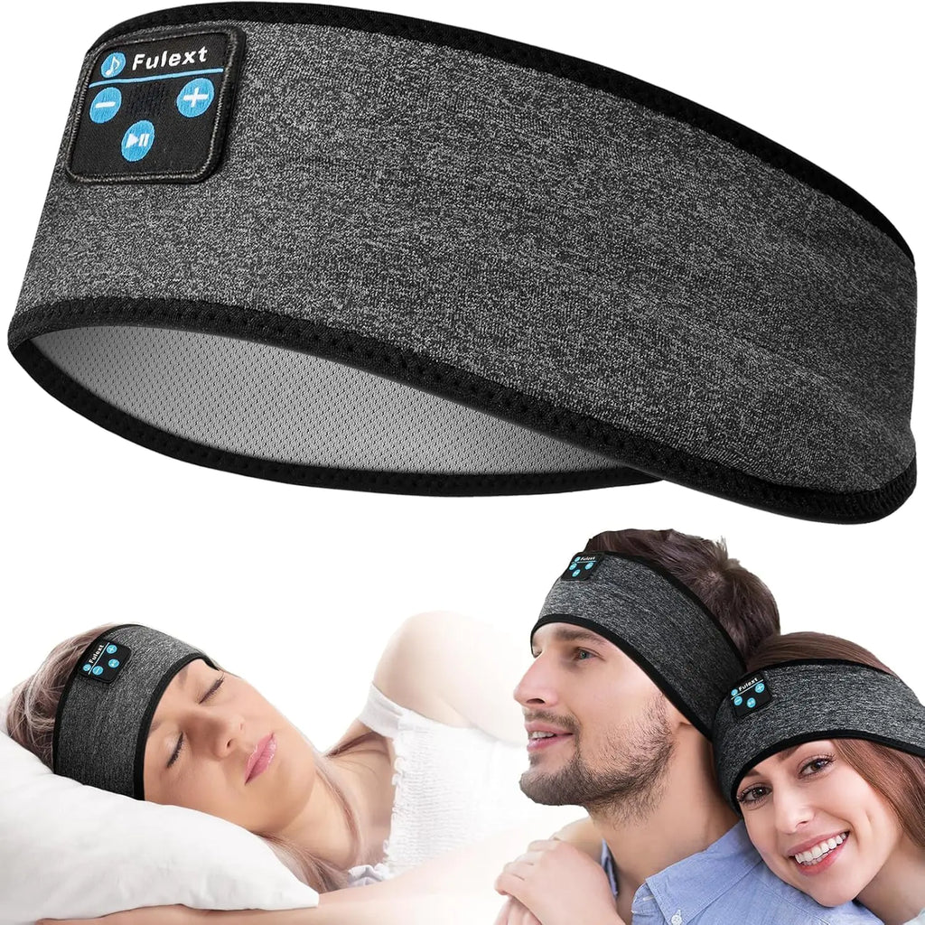 Fulext Sleep Headphones - Headband Headphones - Sleeping Headphones Bluetooth Headband for Side Sleeper Music Headphone Band Wireless Eye Mask Tech Gadgets Gifts for Women Men