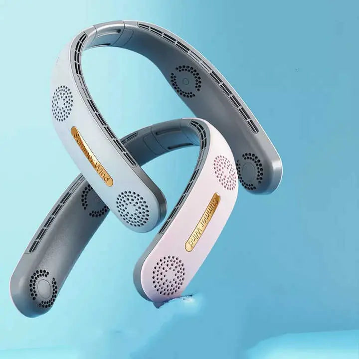 Hanging Neck Bladeless USB Fan for Outdoor Sports