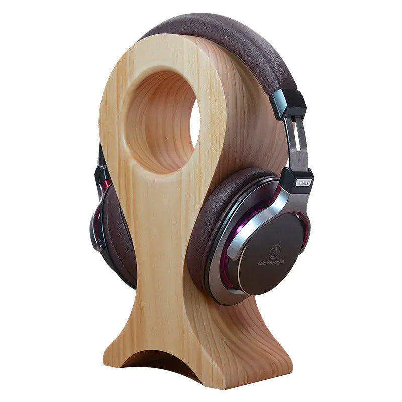 Wooden Headphone Stand - Creative Fish-Shaped Display