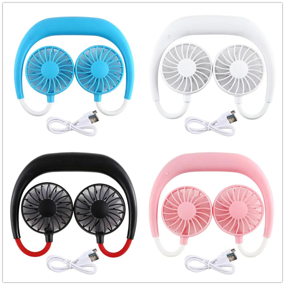 Neck Fan for Students - Portable USB Mini Fan