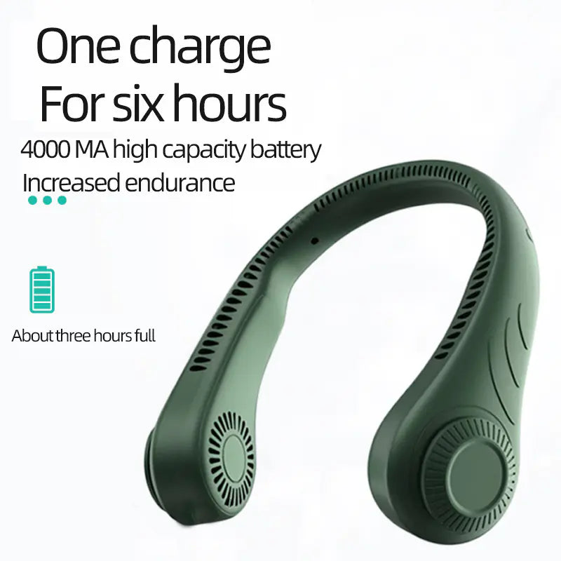 Portable USB Charging Bladeless Mini Neck Fan