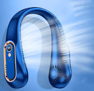 Portable Mini Neck Fan with Digital Display (One Piece)