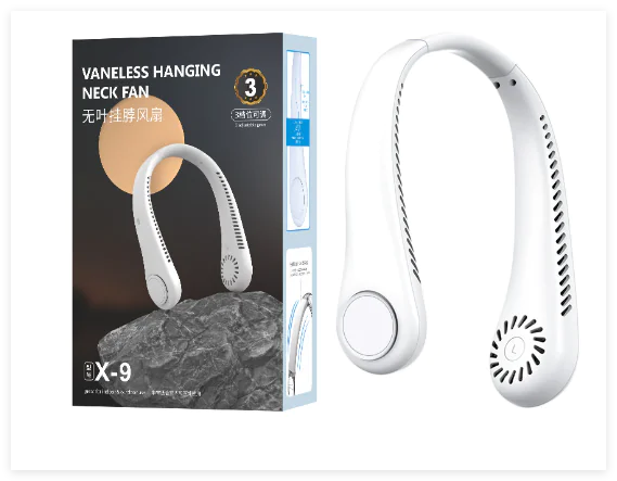 360° Adjustable Portable Neck Fan (USB Rechargeable)